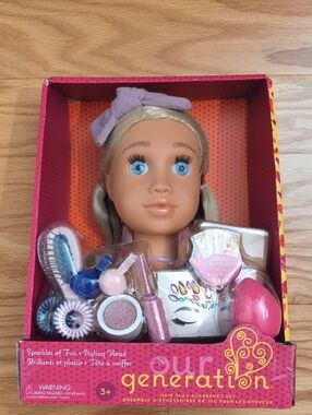 Our Generation Deanna Sparkles Of Fun Styling Head Doll Ages  3+ NWT
